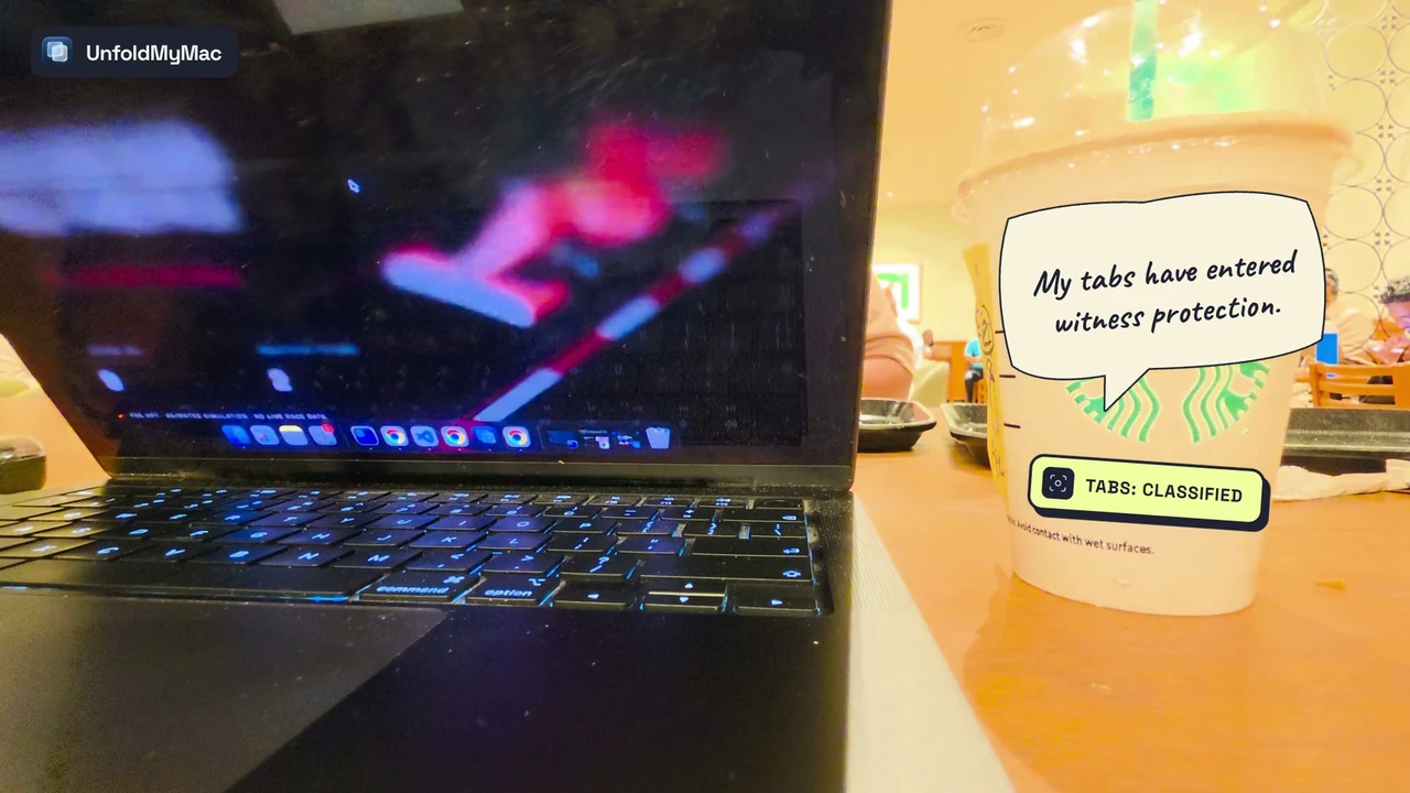Frost, filmed on a real MacBook in a café